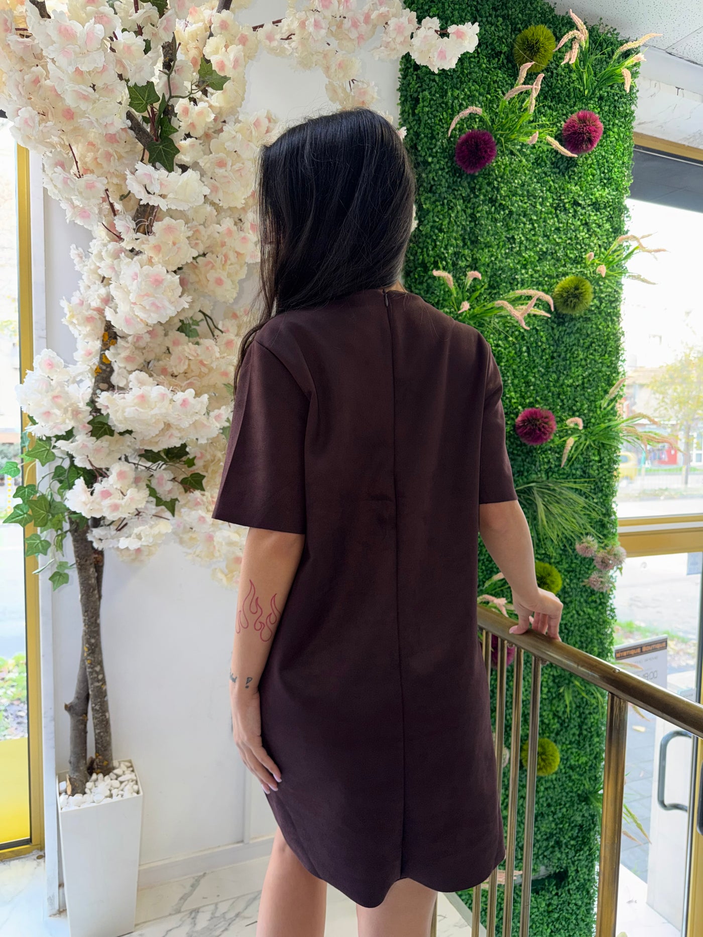 Рокля Polla burgundy