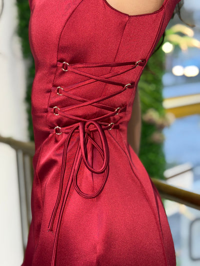 Рокля Azalia burgundy