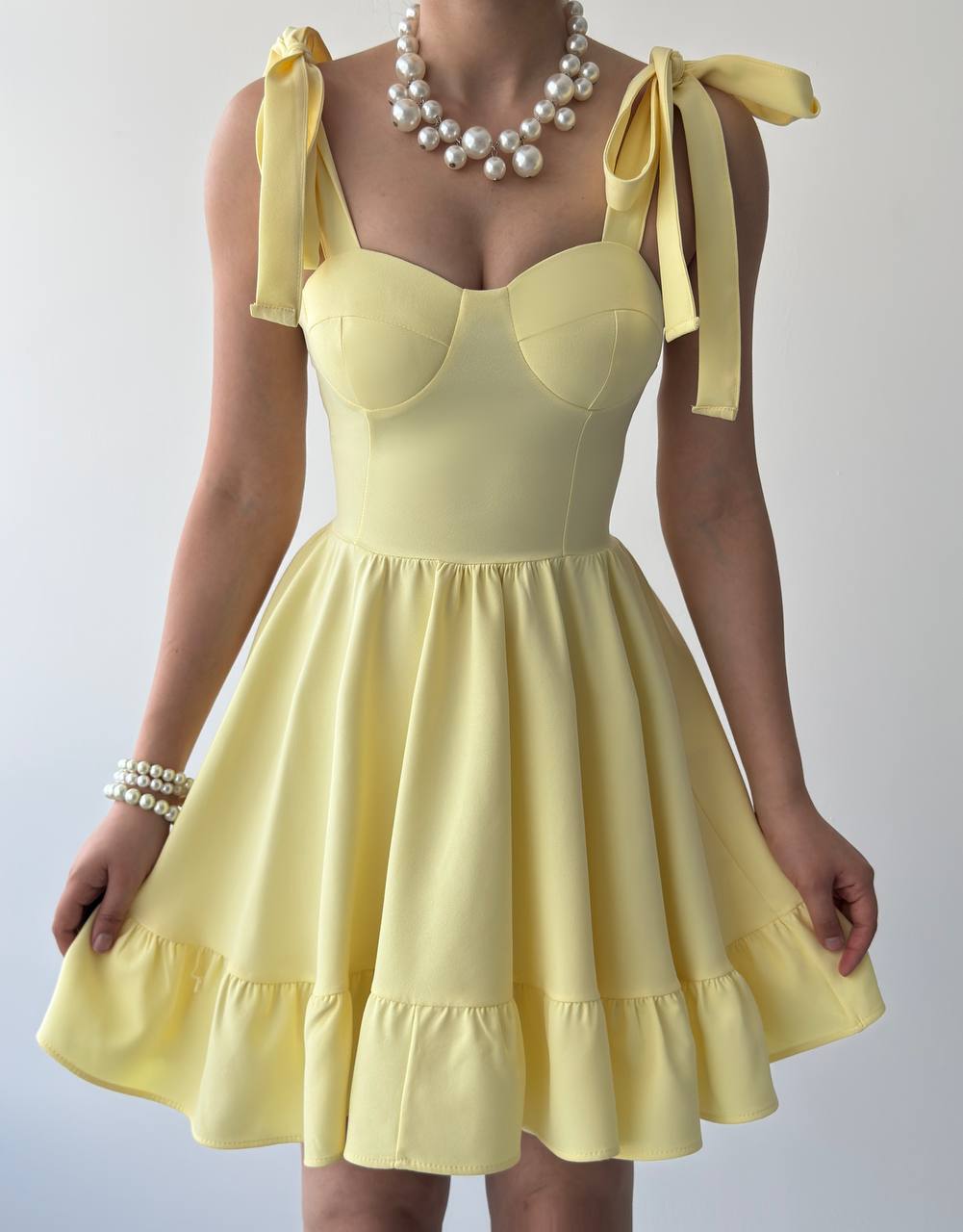 Рокля Bernabel Yellow