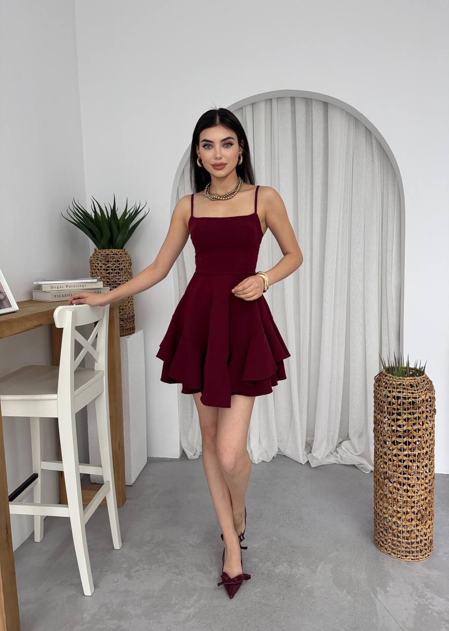 Парти рокля Princess Burgundy