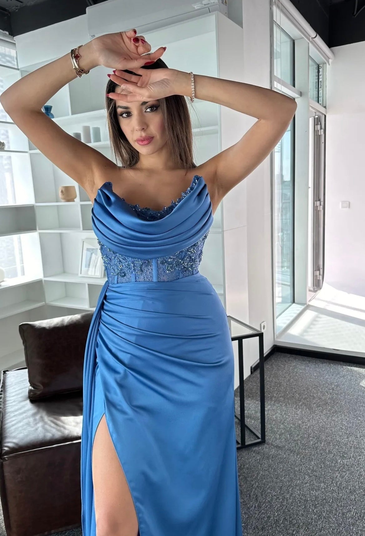 Рокля Arlia Blue