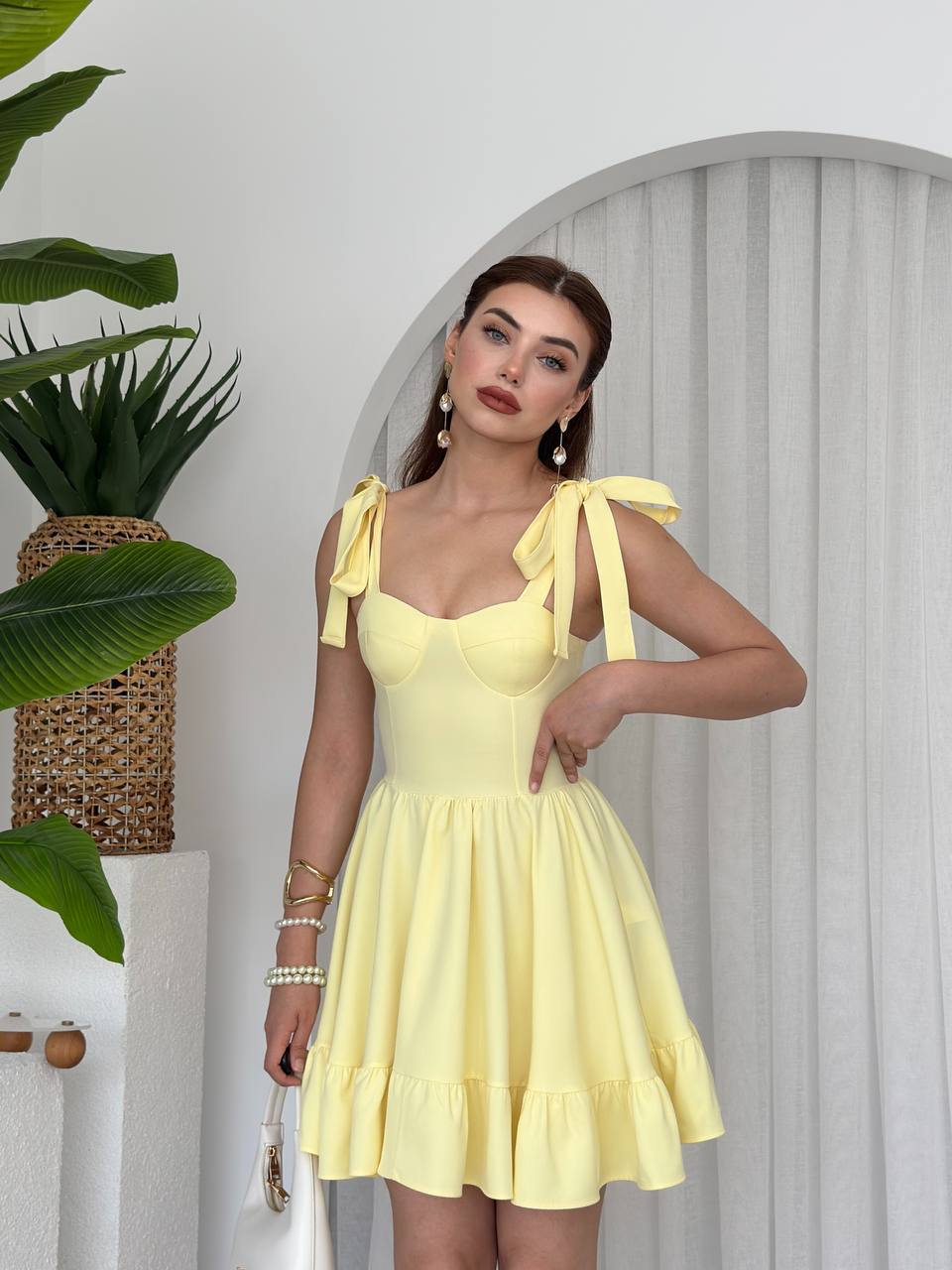 Рокля Bernabel Yellow