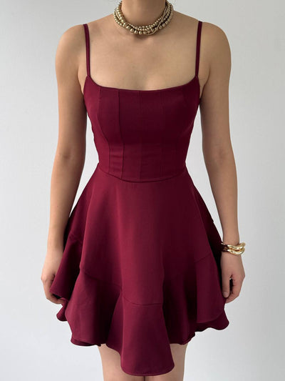 Парти рокля Princess Burgundy