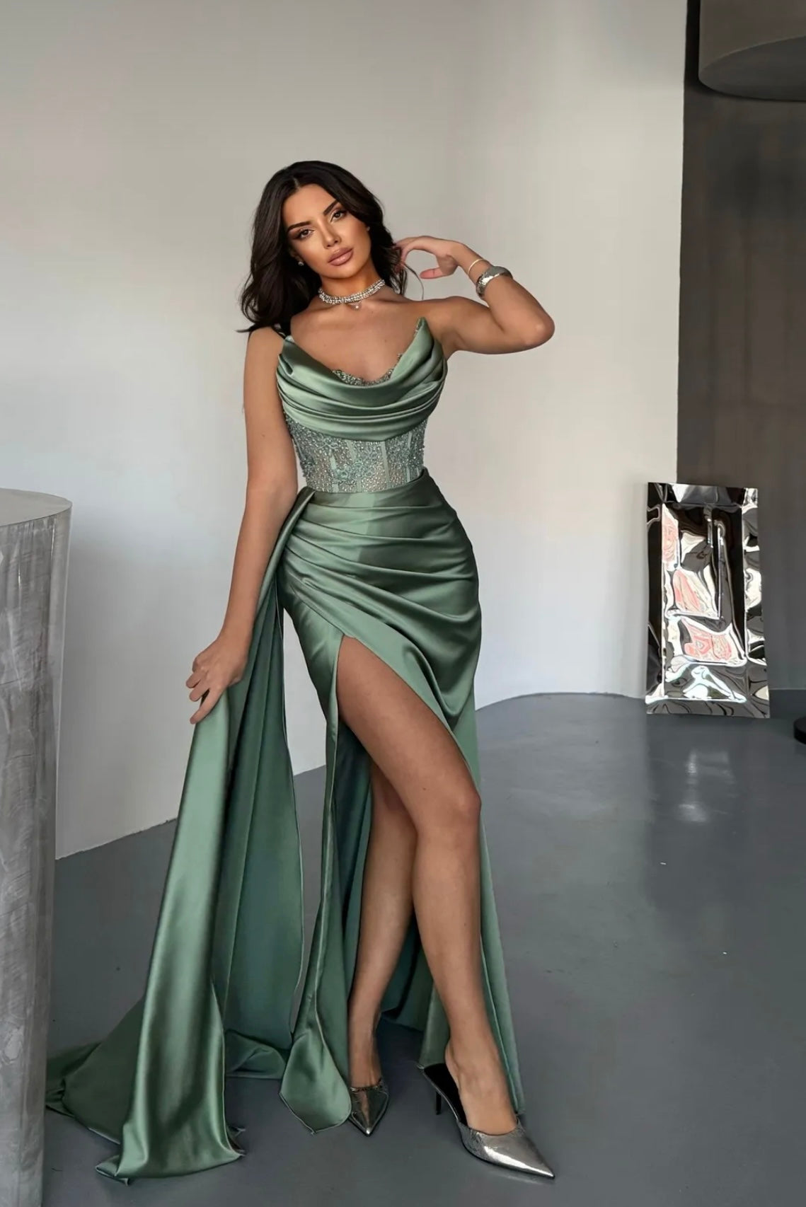 Рокля Arlia Mint