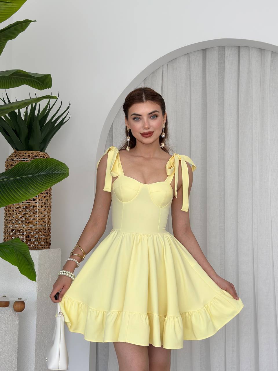 Рокля Bernabel Yellow