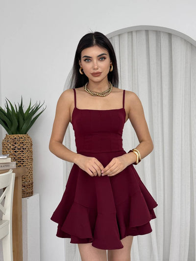 Парти рокля Princess Burgundy