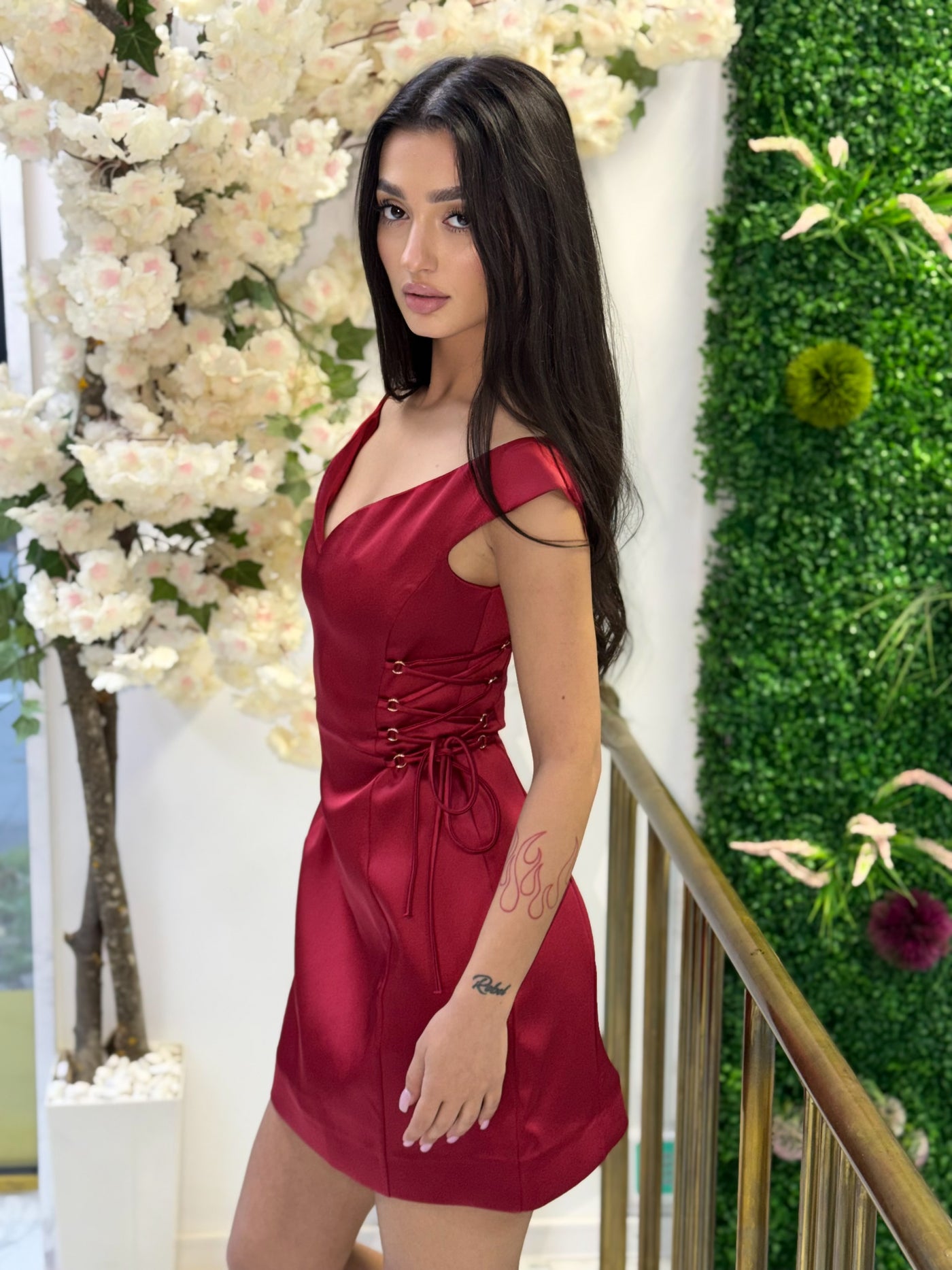 Рокля Azalia burgundy