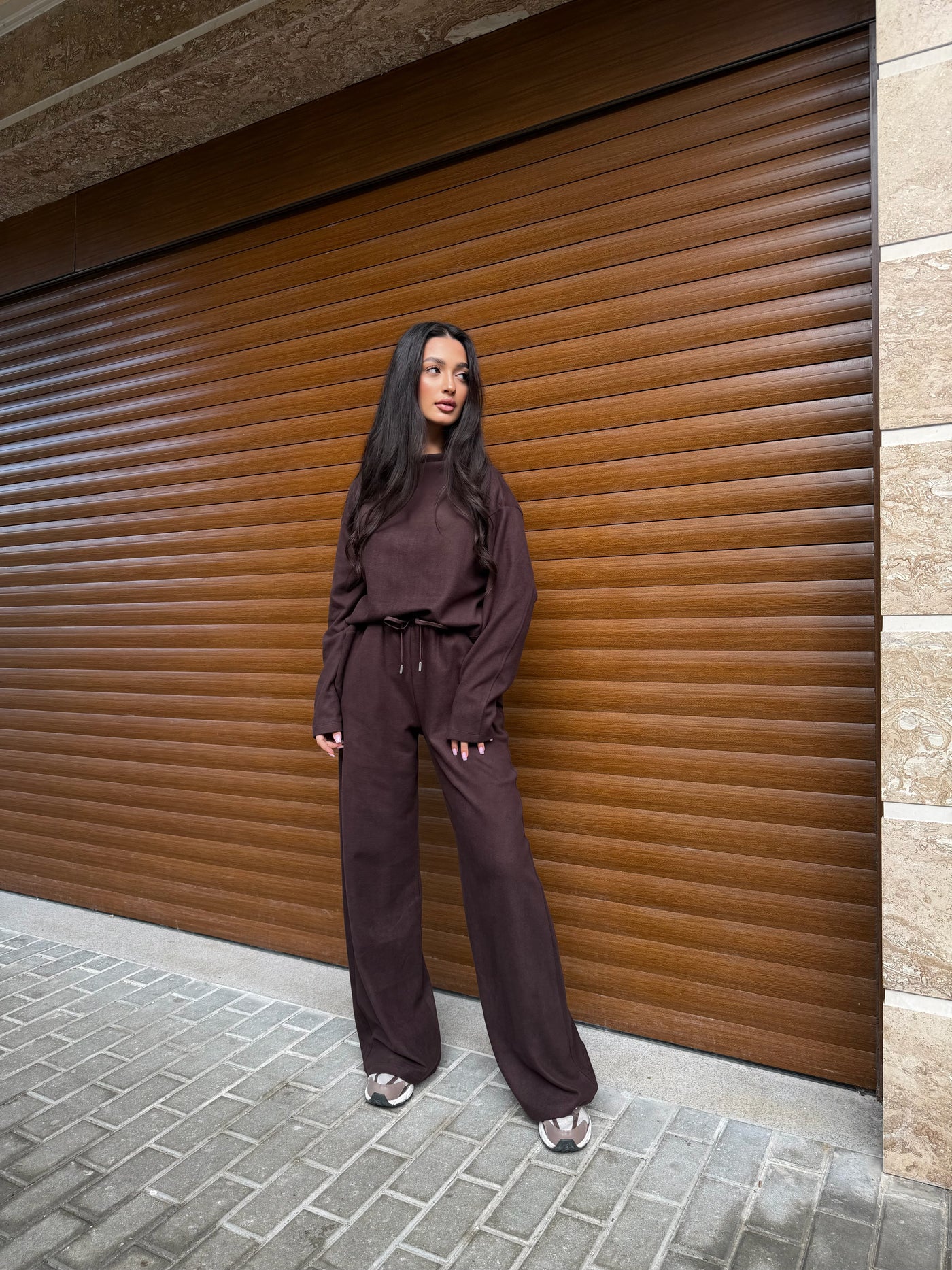 Спортен сет Slavina brown