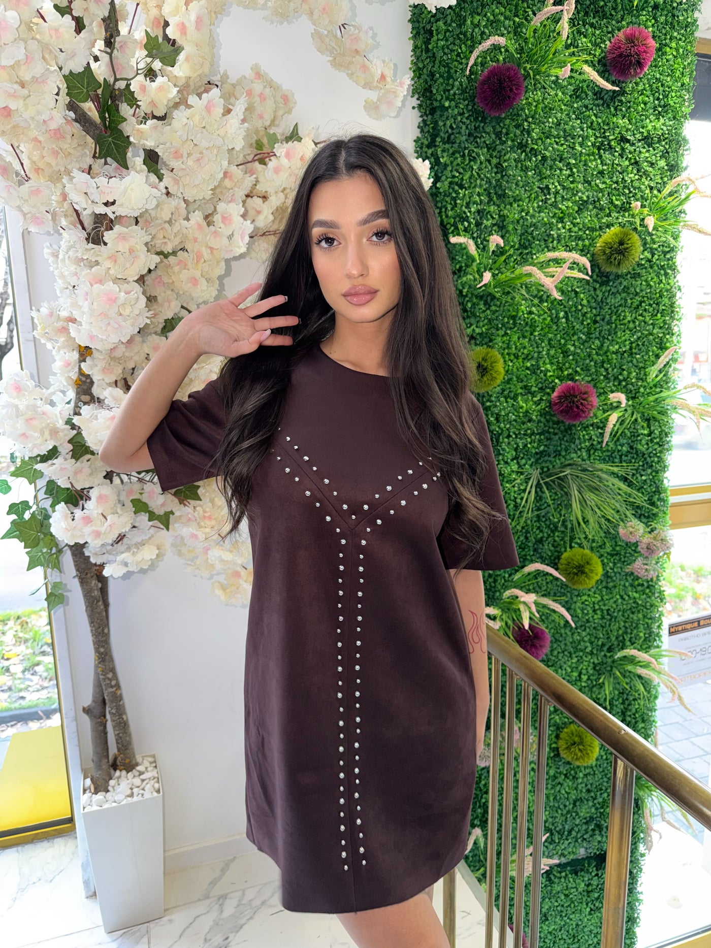 Рокля Polla burgundy