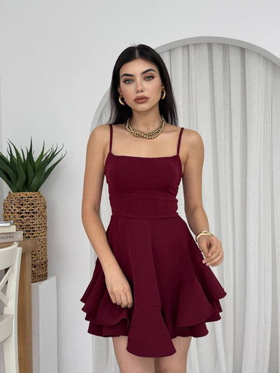 Парти рокля Princess Burgundy