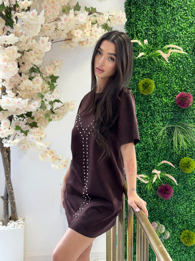 Рокля Polla burgundy