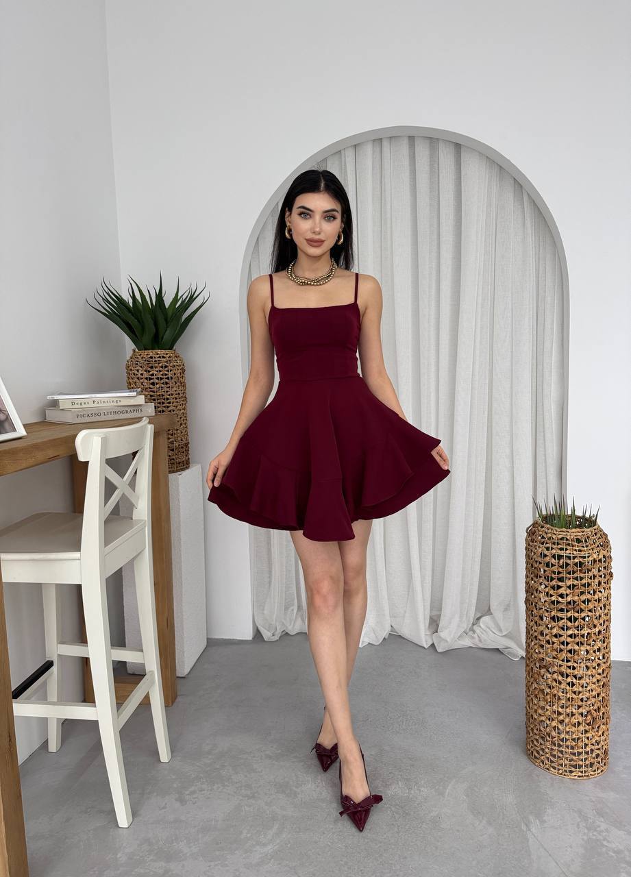 Парти рокля Princess Burgundy