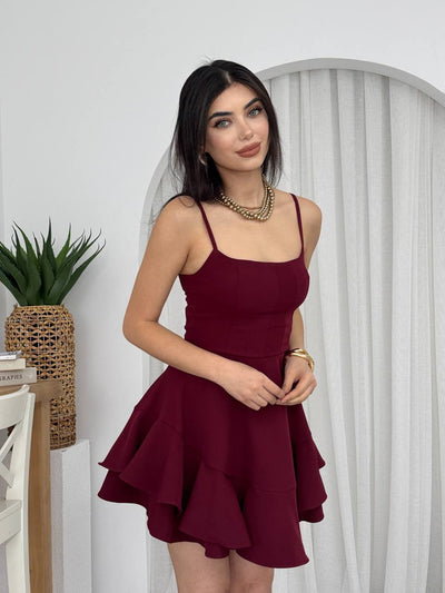 Парти рокля Princess Burgundy