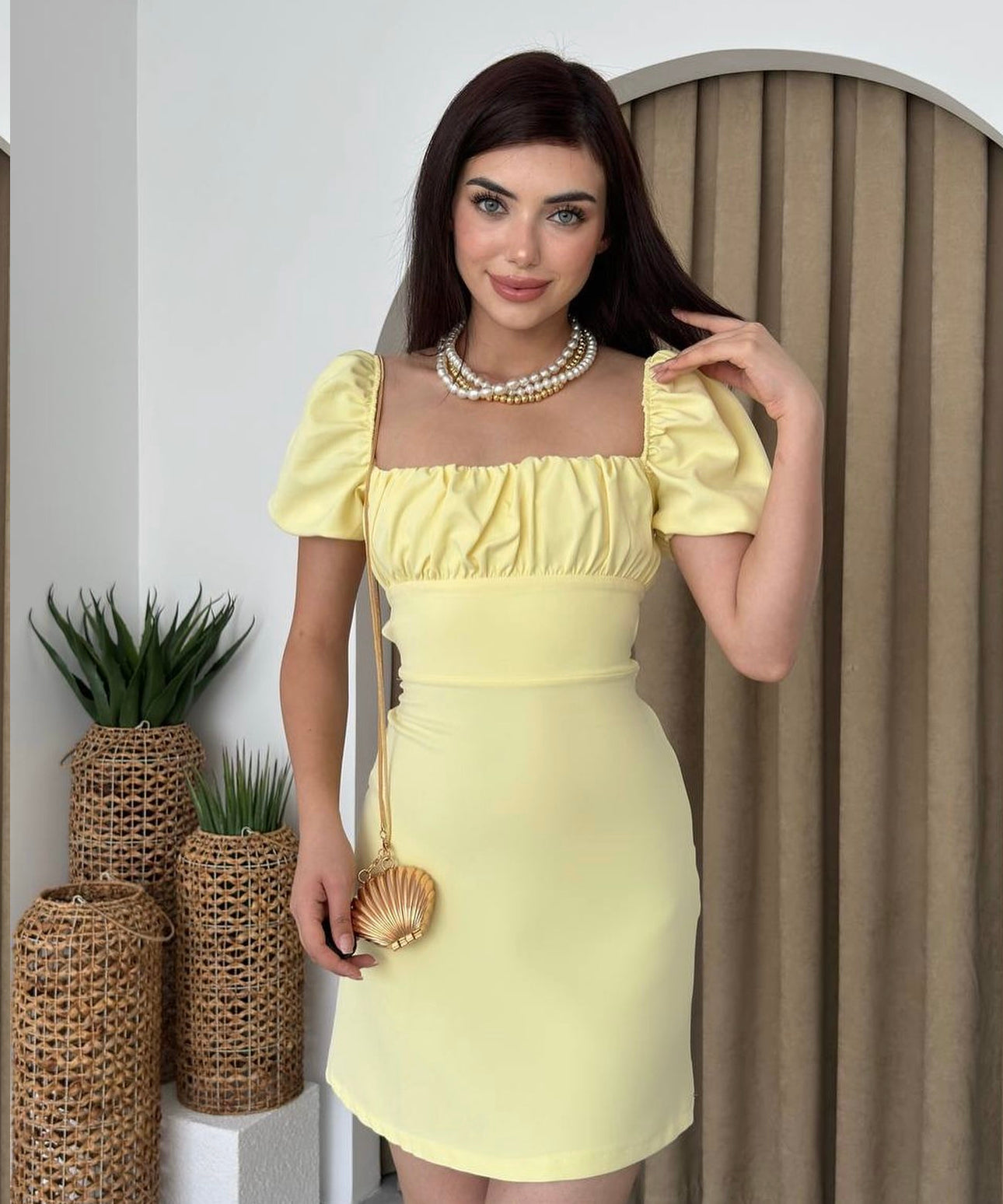 Рокля Minni Yellow