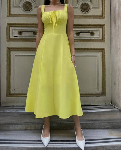 Рокля Swan Yellow