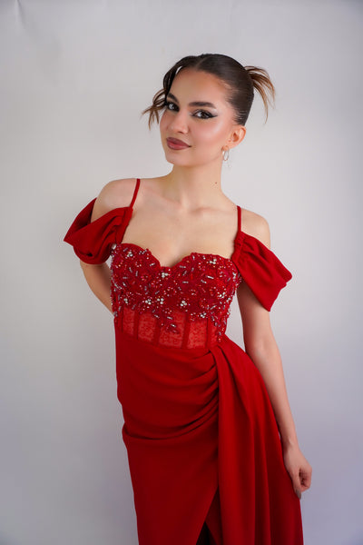 Рокля Rosina Red