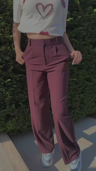 Тениска Hira Burgundy